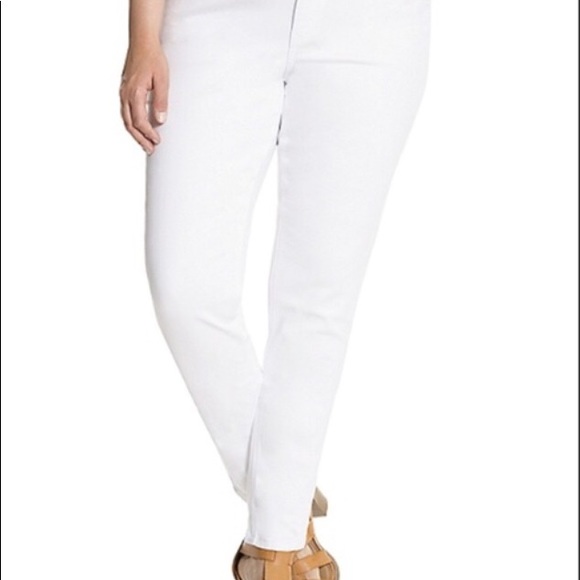 lane bryant white jeans